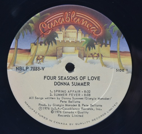 Donna Summer [도나 섬머] - Four Seasons of Love ㅡ 중고 수입 오리지널 아날로그 LP