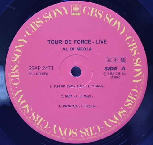 Al Di Meola [알 디 미올라] – Tour de Force - Live - 중고 수입 오리지널 아날로그 LP