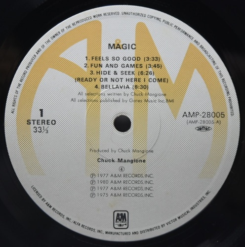 Chuck Mangione [척 맨지오니]‎ - Magic - 중고 수입 오리지널 아날로그 LP
