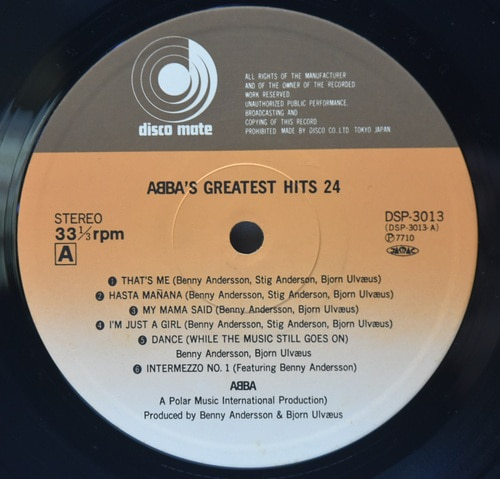 ABBA [아바] - ABBA&#039;s Greatest Hits 24 ㅡ 중고 수입 오리지널 아날로그 2LP