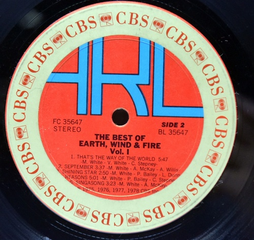 Earth, Wind &amp; Fire [어스 윈드 앤드 파이어] - The Best of Earth, Wind &amp; Fire, Vol. 1 ㅡ 중고 수입 오리지널 아날로그 LP