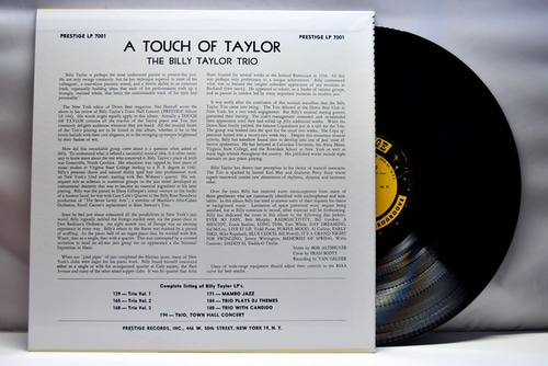 Billy Taylor [빌리 테일러] ‎- A Touch of Taylor - 중고 수입 오리지널 아날로그 LP
