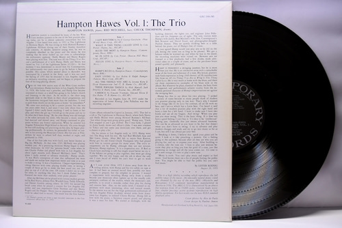 Hampton Hawes Trio [햄프턴 호스] ‎- Hampton Hawes, Vol.1: The Trio - 중고 수입 오리지널 아날로그 LP
