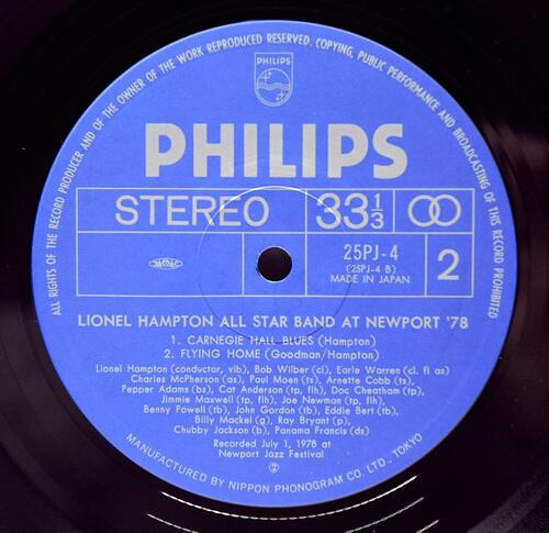 Lionel Hampton [라이오넬 햄프턴] - Lionel Hampton All Star Band at Newport &#039;78 - 중고 수입 오리지널 아날로그 LP