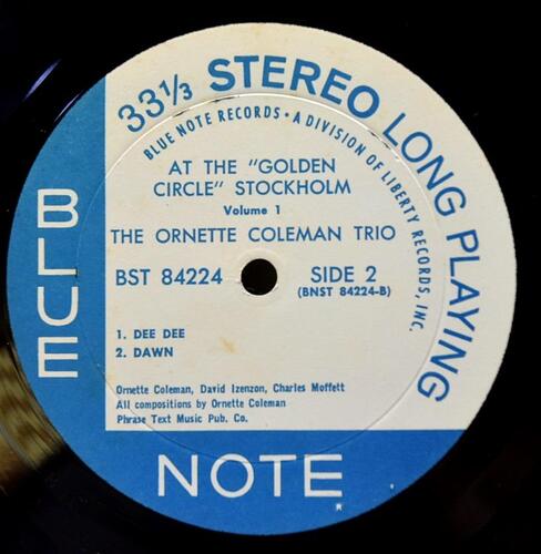 The Ornette Coleman Trio [오넷 콜맨] - At The &quot;Golden Circle &quot; Stockholm - Volume One - 중고 수입 오리지널 아날로그 LP