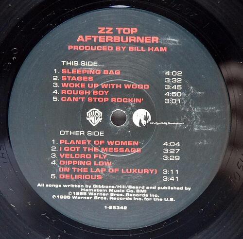 ZZ Top [ZZ 탑] - Afterburner ㅡ 중고 수입 오리지널 아날로그 LP