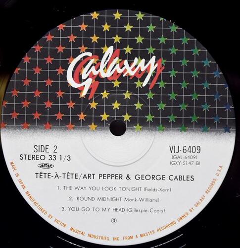 Art Pepper &amp; George Cables [아트 페퍼, 조지 케이블] – Tête-À-Tête- 중고 수입 오리지널 아날로그 LP