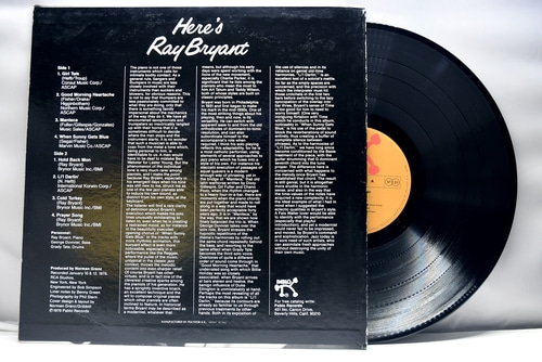 Ray Bryant [레이 브라이언트] ‎- Here&#039;s Ray Bryant - 중고 수입 오리지널 아날로그 LP