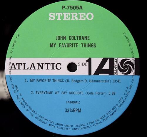 John Coltrane [존 콜트레인]‎ - My Favorite Things - 중고 수입 오리지널 아날로그 LP