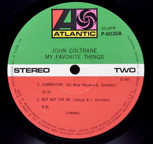 John Coltrane [존 콜트레인]‎ - My Favorite Things - 중고 수입 오리지널 아날로그 LP
