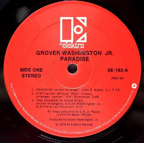 Grover Washington Jr. [그로버 워싱턴 주니어] - Paradise - 중고 수입 오리지널 아날로그 LP