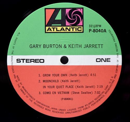 Keith Jarrett, Gary Burton [키스 자렛, 게리 버튼] - Keith Jarrett &amp; Gary Burton - 중고 수입 오리지널 아날로그 LP