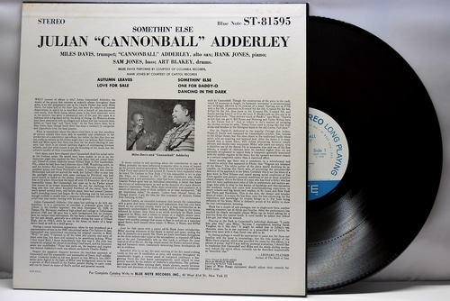 Cannonball Adderley [캐논볼 애덜리]‎ - Somethin&#039; Else - 중고 수입 오리지널 아날로그 LP
