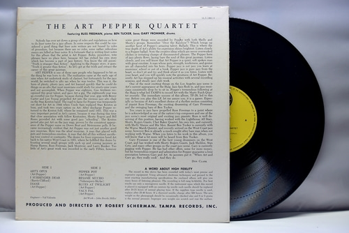 Art Pepper [아트 페퍼] - Art Pepper Quartet - 중고 수입 오리지널 아날로그 LP