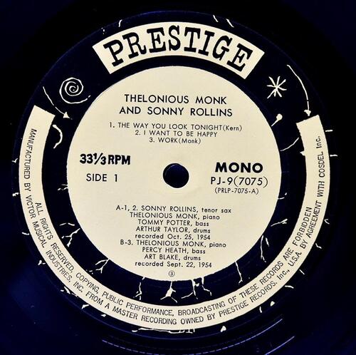 Thelonious Monk, Sonny Rollins [델로니어스 몽크, 소니 롤린스]‎ – Thelonious Monk / Sonny Rollins - 중고 수입 오리지널 아날로그 LP