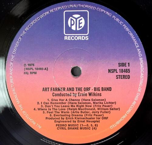 Art Farmer &amp; The ORF-Big Band [아트 파머] – Talk To Me - 중고 수입 오리지널 아날로그 LP