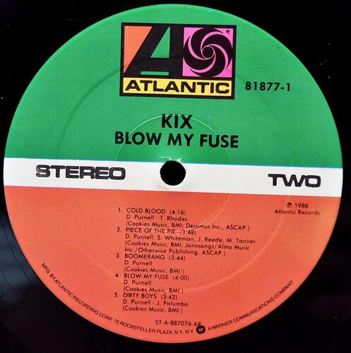Kix [킥스] ‎– Blow My Fuse ㅡ 중고 수입 오리지널 아날로그 LP