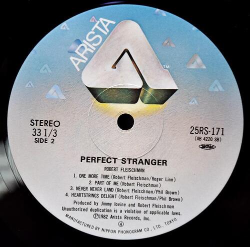 Robert Fleischman [로버트 플리쉬만] – Perfect Stranger ㅡ 중고 수입 오리지널 아날로그 LP