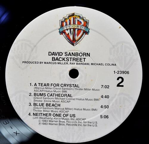David Sanborn [데이비드 샌본] ‎- Backstreet - 중고 수입 오리지널 아날로그 LP