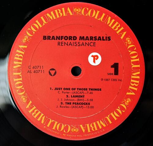 Branford Marsalis [브랜포드 마샬리스] – Renaissance - 중고 수입 오리지널 아날로그 LP