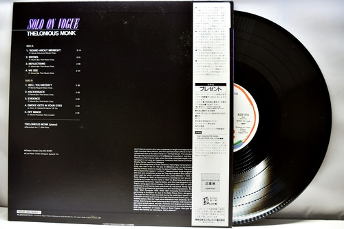 Thelonious Monk [델로니어스 몽크]‎ – Solo On Vogue - 중고 수입 오리지널 아날로그 LP