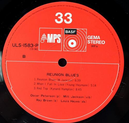 The Oscar Peterson [오스카 피터슨] – Reunion Blues - 중고 수입 오리지널 아날로그 LP