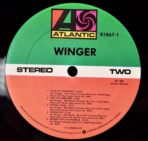 Winger [윙어] – Winger ㅡ 중고 수입 오리지널 아날로그 LP
