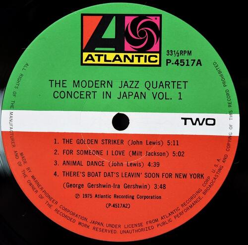 The Modern Jazz Quartet [모던 재즈 쿼텟]‎ - Concert In Japan Vol.1 - 중고 수입 오리지널 아날로그 LP