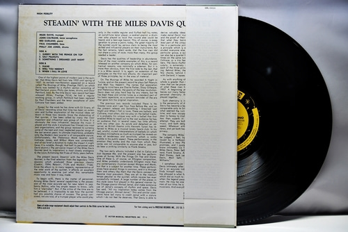 The Miles Davis Quintet [마일스 데이비스]‎ - Steamin&#039; With The Miles Davis Quintet - 중고 수입 오리지널 아날로그 LP