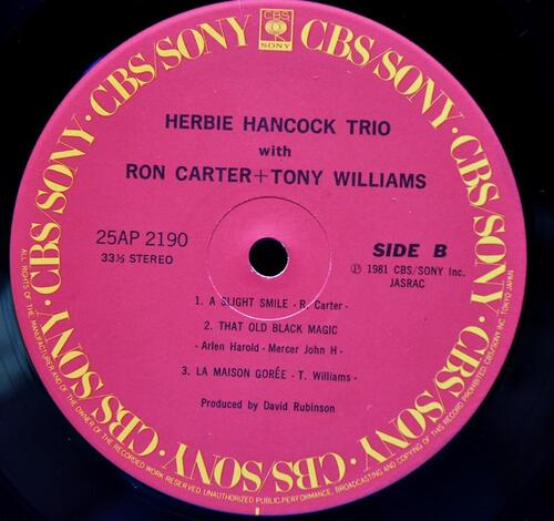 Herbie Hancock Trio With Ron Carter, Tony Williams [허비 행콕]‎ - Herbie Hancock Trio With Ron Carter + Tony Williams - 중고 수입 오리지널 아날로그 LP
