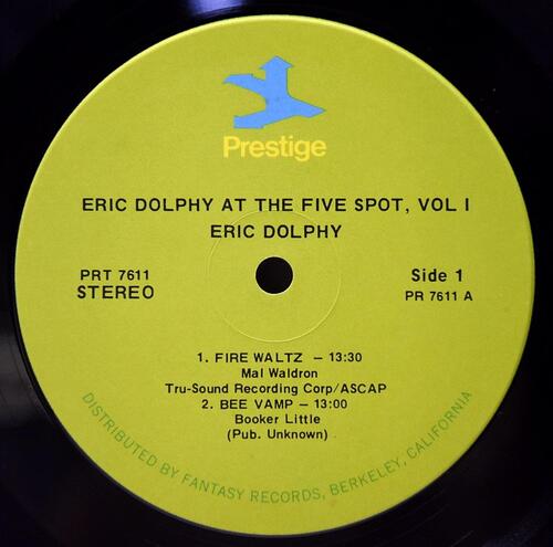 Eric Dolphy [에릭 돌피] – At The Five Spot, Vol. 1 - 중고 수입 오리지널 아날로그 LP