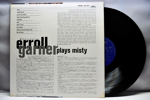 Erroll Garner [에롤 가너] - Erroll Garner Plays Misty - 중고 수입 오리지널 아날로그 LP