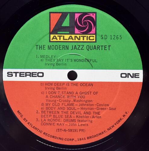 The Modern Jazz Quartet [모던 재즈 쿼텟]‎ - The Modern Jazz Quartet - 중고 수입 오리지널 아날로그 LP