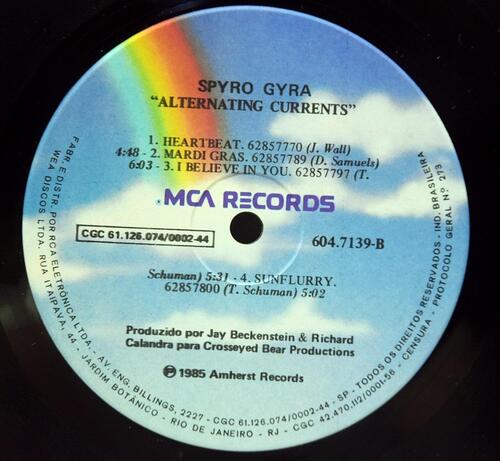 Spyro Gyra [스파이로 자이라] - Alternating Currents - 중고 수입 오리지널 아날로그 LP