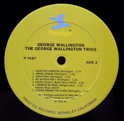 The George Wallington Trios [조지 월링턴] – The George Wallington Trios - 중고 수입 오리지널 아날로그 LP