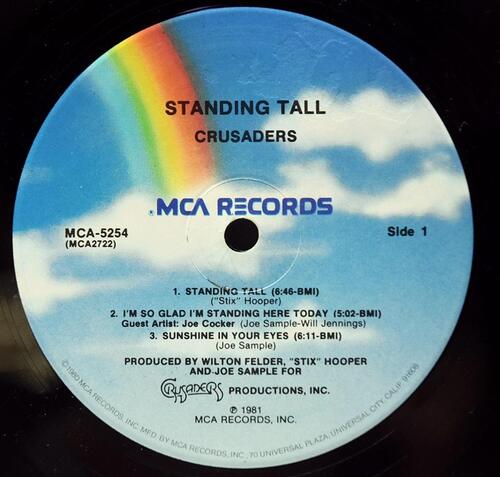 The Crusaders [재즈 크루세이더스] – Standing Tall - 중고 수입 오리지널 아날로그 LP