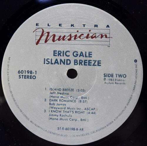 Eric Gale [에릭 게일] – Island Breeze - 중고 수입 오리지널 아날로그 LP