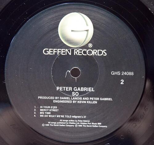 Peter Gabriel [피터 가브리엘] – So ㅡ 중고 수입 오리지널 아날로그 LP