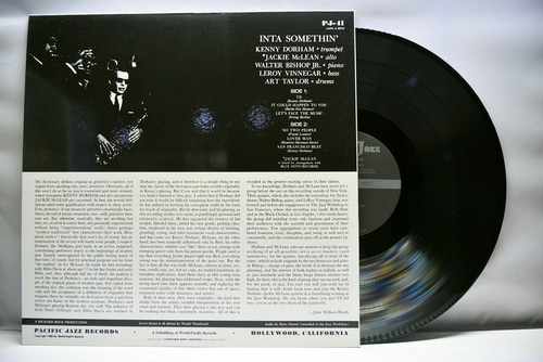 Kenny Dorham &amp; Jackie McLean [케니 도햄, 재키 맥린] – Inta Somethin&#039;ㅡ 중고 수입 오리지널 아날로그 LP
