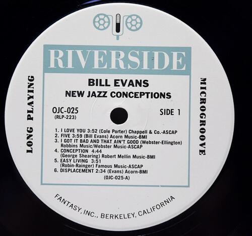 Bill Evans [빌 에반스] ‎- New Jazz Conceptions - 중고 수입 오리지널 아날로그 LP