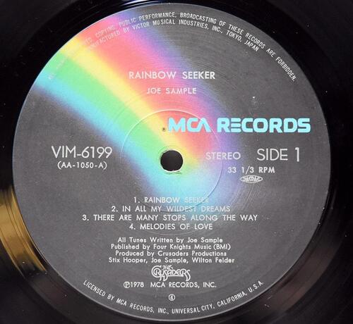 Joe Sample [조 샘플] – Rainbow Seeker ㅡ 중고 수입 오리지널 아날로그 LP