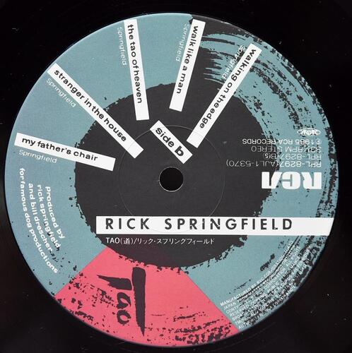 Rick Springfield [릭 스프링필드] - Tao ㅡ 중고 수입 오리지널 아날로그 LP