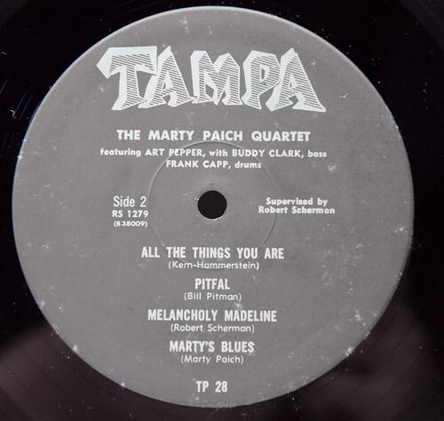 The Marty Paich Quartet Featuring Art Pepper [마티 페이치, 아트 페퍼] – Marty Paich Quartet - 중고 수입 오리지널 아날로그 LP