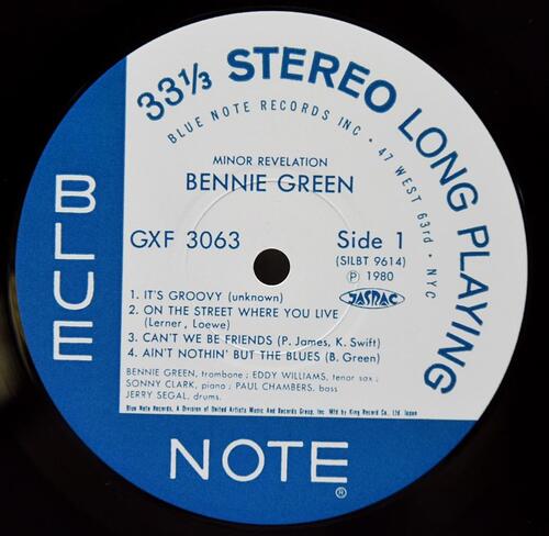 Bennie Green ‎[베니 그린] – Minor Revelation - 중고 수입 오리지널 아날로그 LP