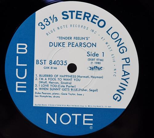 Duke Pearson [듀크 피어슨] ‎– Tender Feelin&#039;s - 중고 수입 오리지널 아날로그 LP