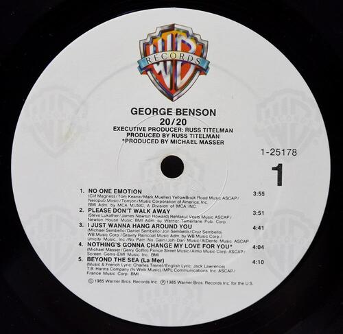 George Benson [조지 벤슨] – 20/20 - 중고 수입 오리지널 아날로그 LP