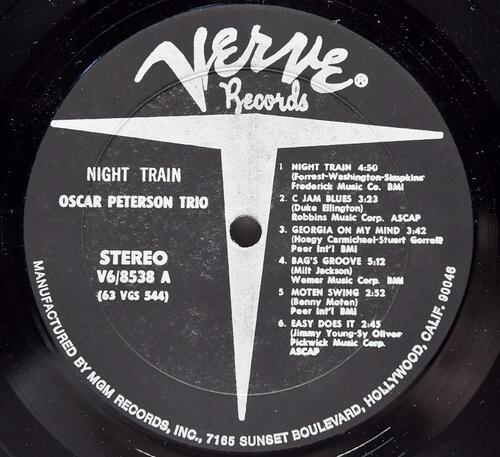 Oscar Peterson [오스카 피터슨] - Night Train - 중고 수입 오리지널 아날로그 LP