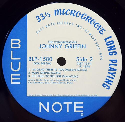 Johnny Griffin [조니 그리핀] – The Congregation - 중고 수입 오리지널 아날로그 LP