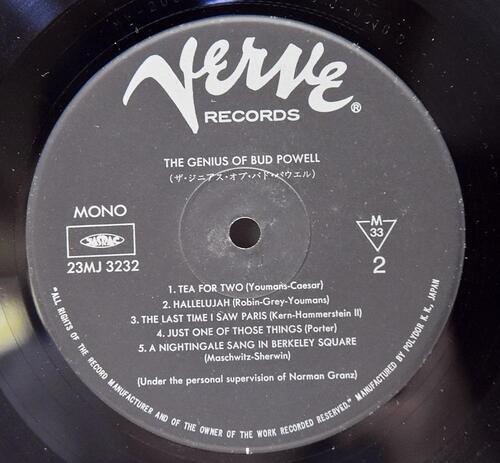 Bud Powell [버드 파웰] – The Genius of Bud Powell - 중고 수입 오리지널 아날로그 LP