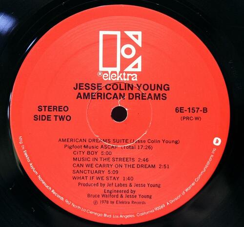 Jesse Colin Young [제시 콜린 영] – American Dreams ㅡ 중고 수입 오리지널 아날로그 LP